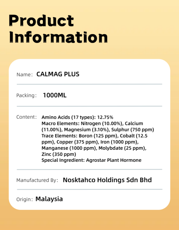 CALMAG PLUS Bio-available Ca and Mg 1L - Image 9