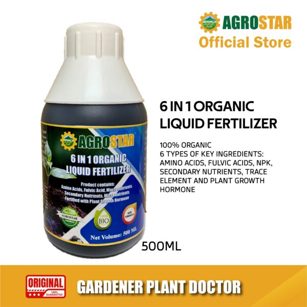 6 in 1 Organic Liquid Fertilizer 500ML