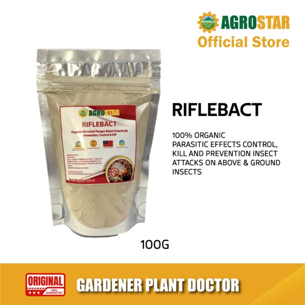 RIFLEBACT - Organic Microbial Fungus Based Insecticide 100GM